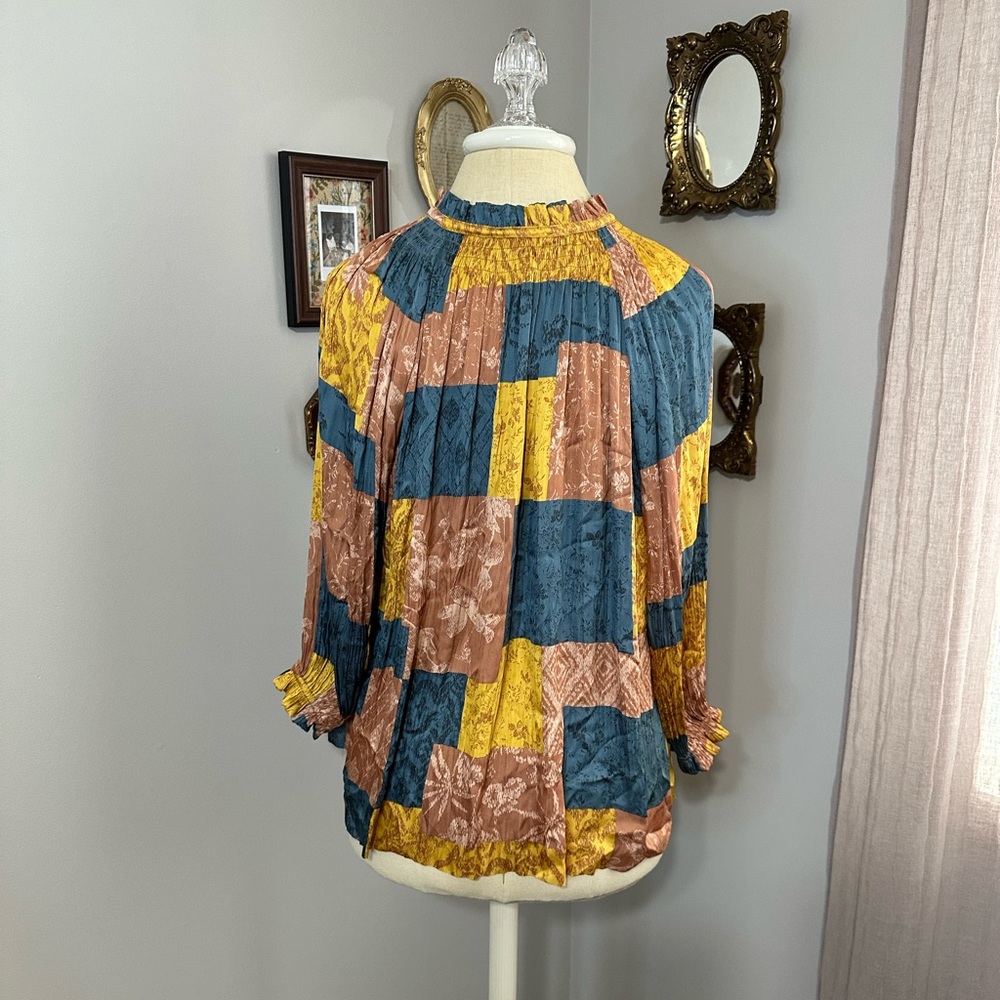 Current Air Patchwork Blouse - image 6